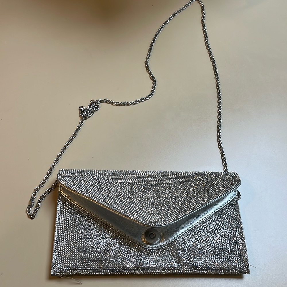 Steve Madden Silver Evening Handbag